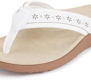 Joomra Women's Arch Support Flip Flops - Comfortable Orthotic Toe Post Sandals for Daily Wear - Ideal for Plantar Fascii