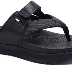 ONCAI Men's Orthopedic Flip Flops | Arch Support Walking Sandals | Sport Recovery Sandals for Men | Sizes 7-14 | Comfort