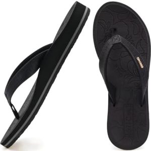 ONCAI Women's Comfortable Flip Flops | Summer Beach Thong Sandals with Cushioning | Arch Support for Indoor/Outdoor Yoga