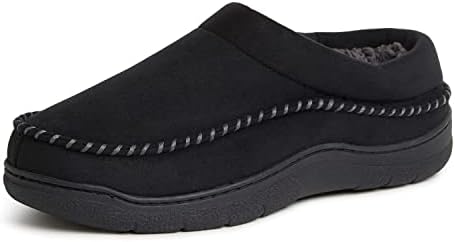 Dearfoams Men's Thompson Memory Foam Clog Slipper for Comfortable Indoor/Outdoor Use, Durable Non-Slip Soles, Perfect fo