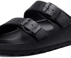 KIDMI Women's Comfortable EVA Sandals with Medium Arch Support | Adjustable Buckle Summer Beach Slides for All-Day Wear