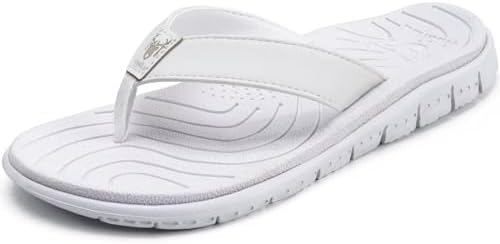 KuaiLu Women's Comfortable Casual Flip Flops with Arch Support - Lightweight Non-Slip Yoga Mat Sandals for Summer Beach