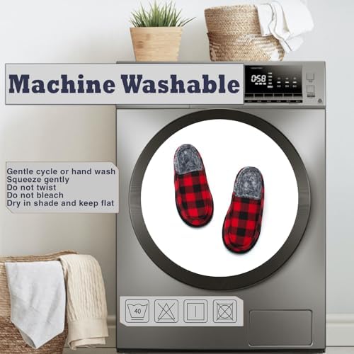 Cozylook Men's Slip-on Slippers | Memory Foam Indoor/Outdoor Moccasins | Non-Slip Sole, Soft Plush Lining | Comfortable