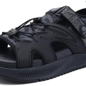 ONCAI Walking Sandals for Women | Arch Support Athletic Hiking Sandals | Adjustable Straps for Plantar Fasciitis (US Siz