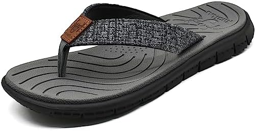 KuaiLu Women's Comfortable Casual Flip Flops with Arch Support - Lightweight Non-Slip Yoga Mat Sandals for Summer Beach