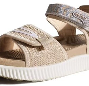 KuaiLu Women's Orthopedic Walking Sandals | Thick Athletic Cushion | Adjustable Strap for Hiking & Water Activities | Co