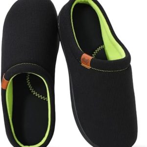 AWFI Men's House Slippers | Arch Support | Comfy Memory Foam | Indoor & Outdoor Slip On Shoes | Moisture-Wicking & Breat