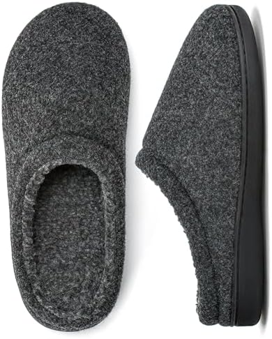 Cozyone Men's Memory Foam Slippers - Warm Indoor Outdoor House Shoes with Plush Lining & Non-Slip Sole - Sizes 7-14