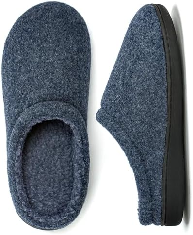 Cozyone Men's Memory Foam Slippers - Warm Indoor Outdoor House Shoes with Plush Lining & Non-Slip Sole - Sizes 7-14